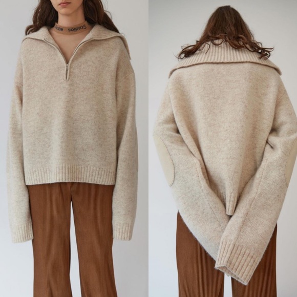 Acne Studios Sweaters - Acne Studios Sade Ivory Melange | Large
